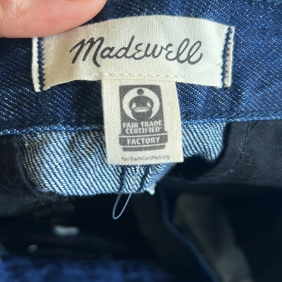 Madewell Super Wide-Leg Dark Blue Jeans - Picture 7 of 12